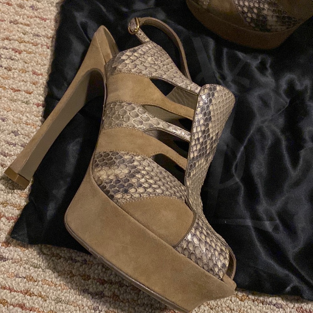 YSL Snakeskin and Suede booties size 40 - Picture 12 of 15